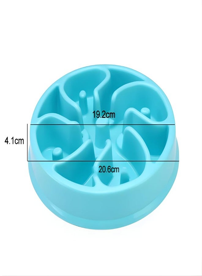PET FUN Slow Feeder Dog Bowl - Interactive Anti-Gulping Dish for Medium/Small Dogs & Puppies - Flower Shape Design to Prevent Bloating & Aid Digestion - Slower Eating Pet Food Dish- 1Pcs (Multicolour) - Image 2